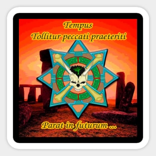 Celtic Skull Time Sticker